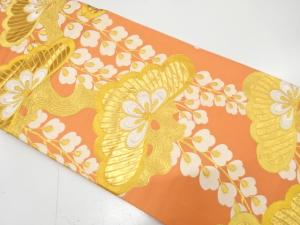 松藤模様織り出し　丸帯